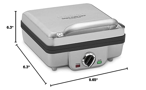 Cuisinart WAF-300P1 Belgian Waffle Maker with Pancake Plates in Brushed Stainless Metal