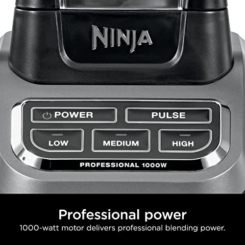 Ninja BL610 Skilled 72 Oz Blender with 1000-Watt Base and Complete Crushing Know-how for Smoothies, Ice, and Frozen Fruit - Black with Pitcher